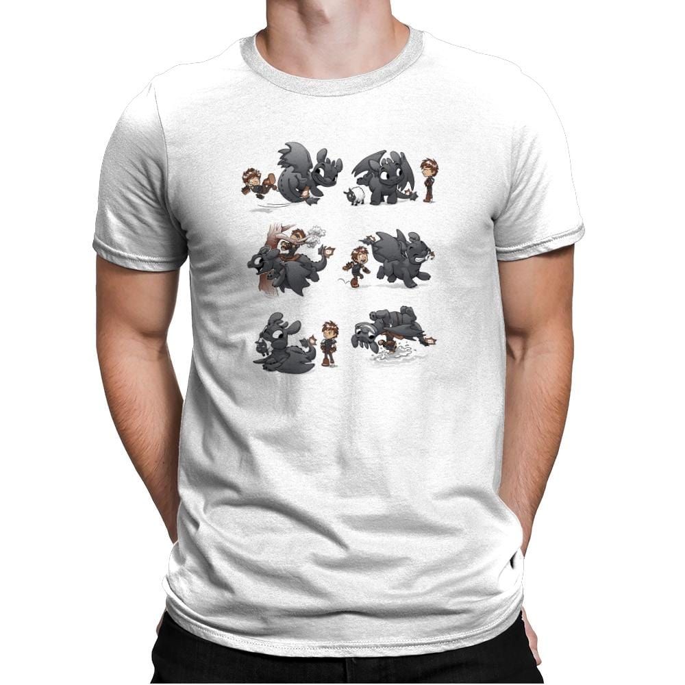 How Not To Train - Miniature Mayhem - Mens Premium T-Shirts RIPT Apparel Small / White
