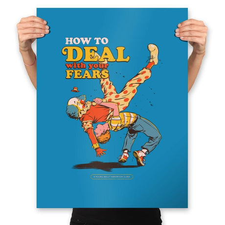 How to Deal with your Fears - Prints Posters RIPT Apparel 18x24 / Sapphire