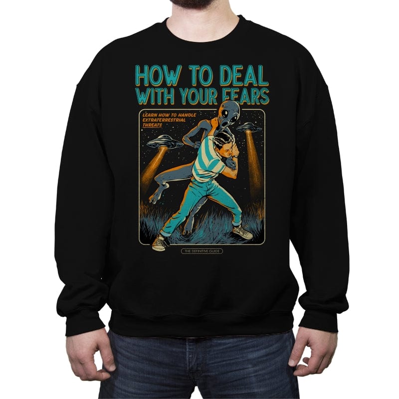 How to Deal with Your Fears - Vol 2 - Crew Neck Sweatshirt Crew Neck Sweatshirt RIPT Apparel Small / Black