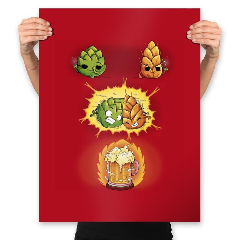 How To Make Beer - Prints Posters RIPT Apparel 18x24 / Red