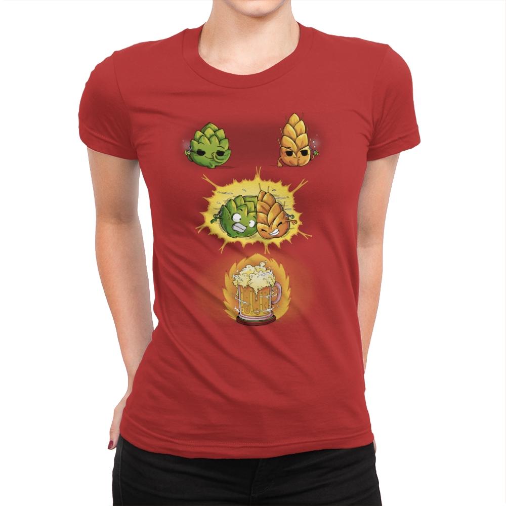 How To Make Beer - Womens Premium T-Shirts RIPT Apparel Small / Red