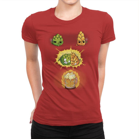 How To Make Beer - Womens Premium T-Shirts RIPT Apparel Small / Red