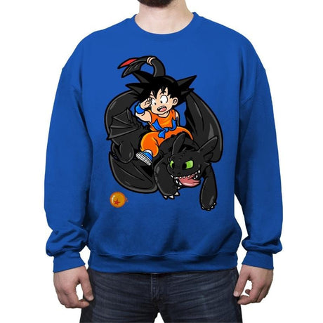 How to Train your Dragon Ball - Crew Neck Sweatshirt Crew Neck Sweatshirt RIPT Apparel