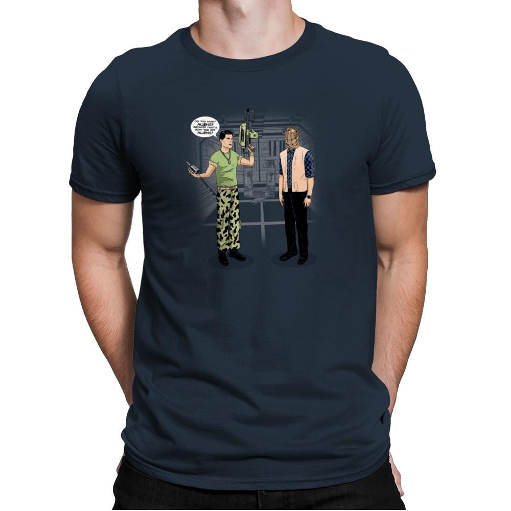How You Get Aliens Exclusive - Mens Premium T-Shirts RIPT Apparel Small / Indigo