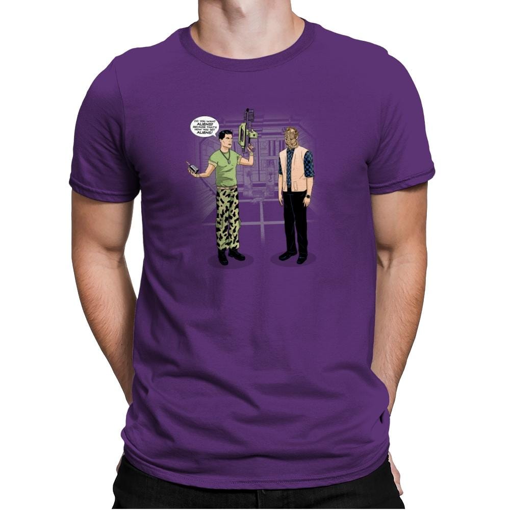 How You Get Aliens Exclusive - Mens Premium T-Shirts RIPT Apparel Small / Purple Rush