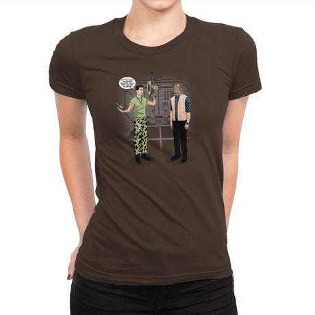 How You Get Aliens Exclusive - Womens Premium T-Shirts RIPT Apparel Small / Dark Chocolate