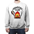 Howlfire - Crew Neck Sweatshirt Crew Neck Sweatshirt RIPT Apparel Small / White