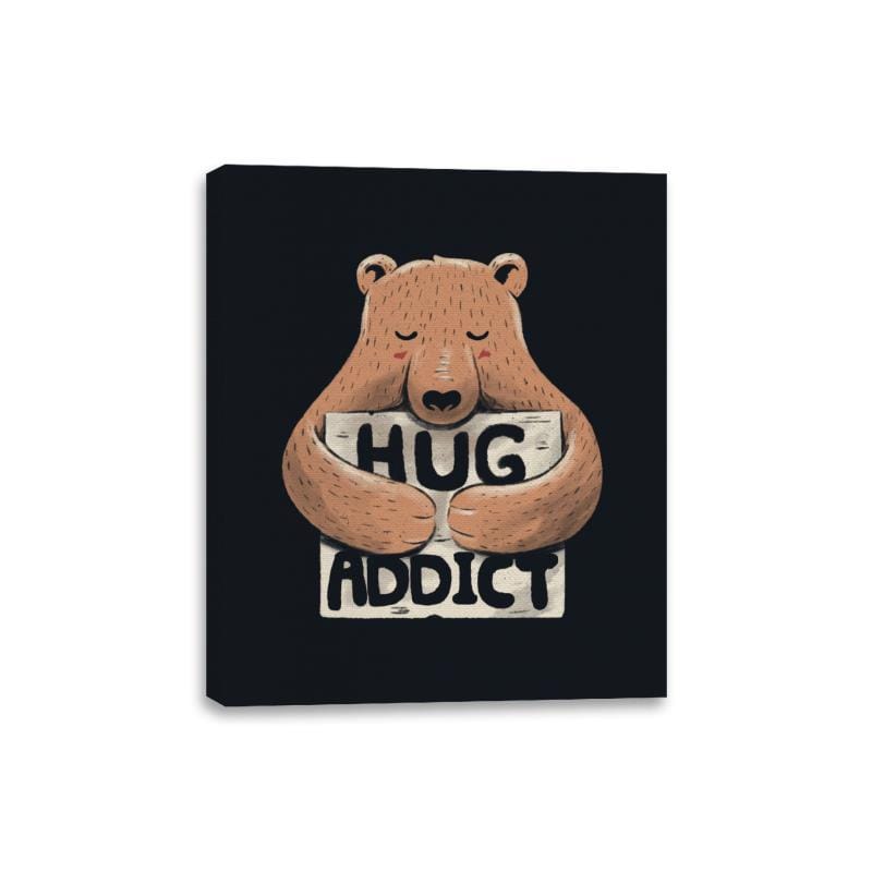 Hug Addict - Canvas Wraps Canvas Wraps RIPT Apparel 8x10 / Black