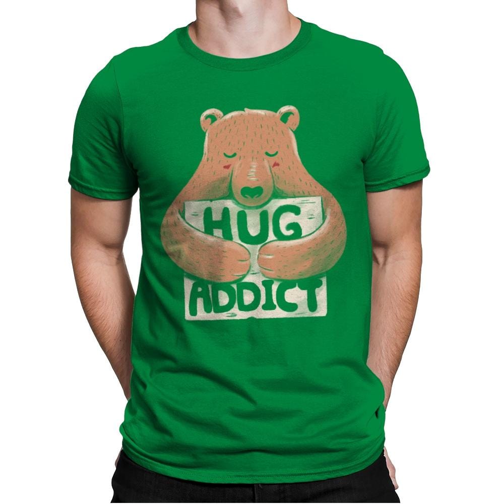 Hug Addict - Mens Premium T-Shirts RIPT Apparel Small / Kelly
