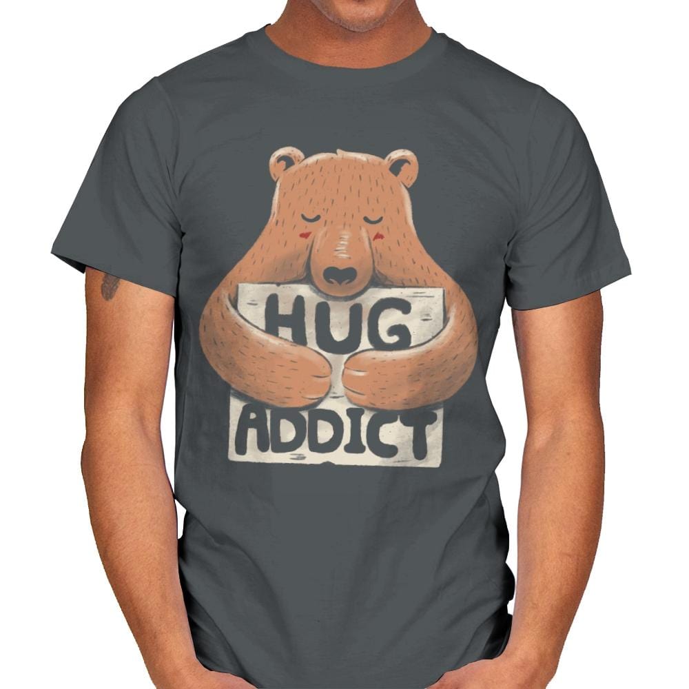 Hug Addict - Mens T-Shirts RIPT Apparel Small / Charcoal
