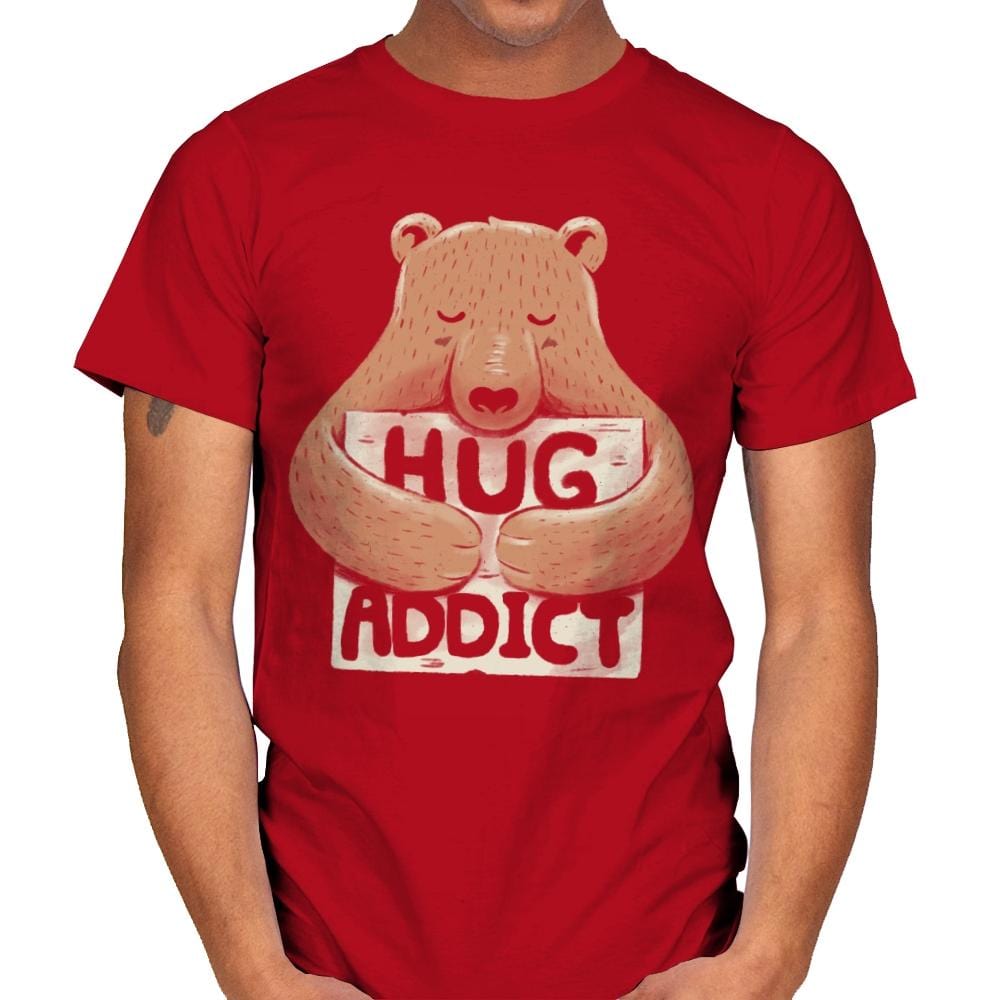 Hug Addict - Mens T-Shirts RIPT Apparel Small / Red