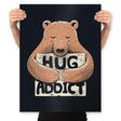 Hug Addict - Prints Posters RIPT Apparel 18x24 / Black