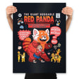 Huggable Red Panda - Prints Posters RIPT Apparel 18x24 / Black
