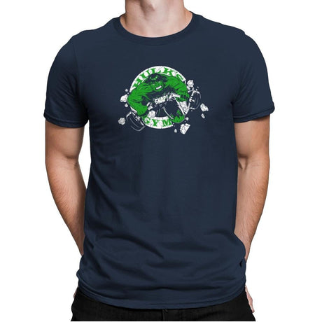 Hulk's Gym Exclusive - Mens Premium T-Shirts RIPT Apparel Small / Midnight Navy