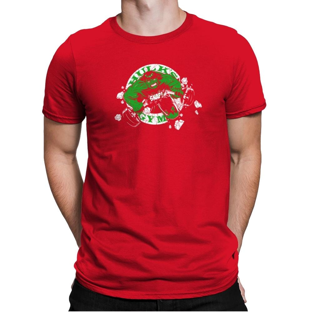 Hulk's Gym Exclusive - Mens Premium T-Shirts RIPT Apparel Small / Red