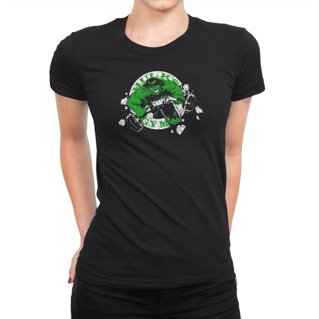 Hulk's Gym Exclusive - Womens Premium T-Shirts RIPT Apparel 3x-large / Black
