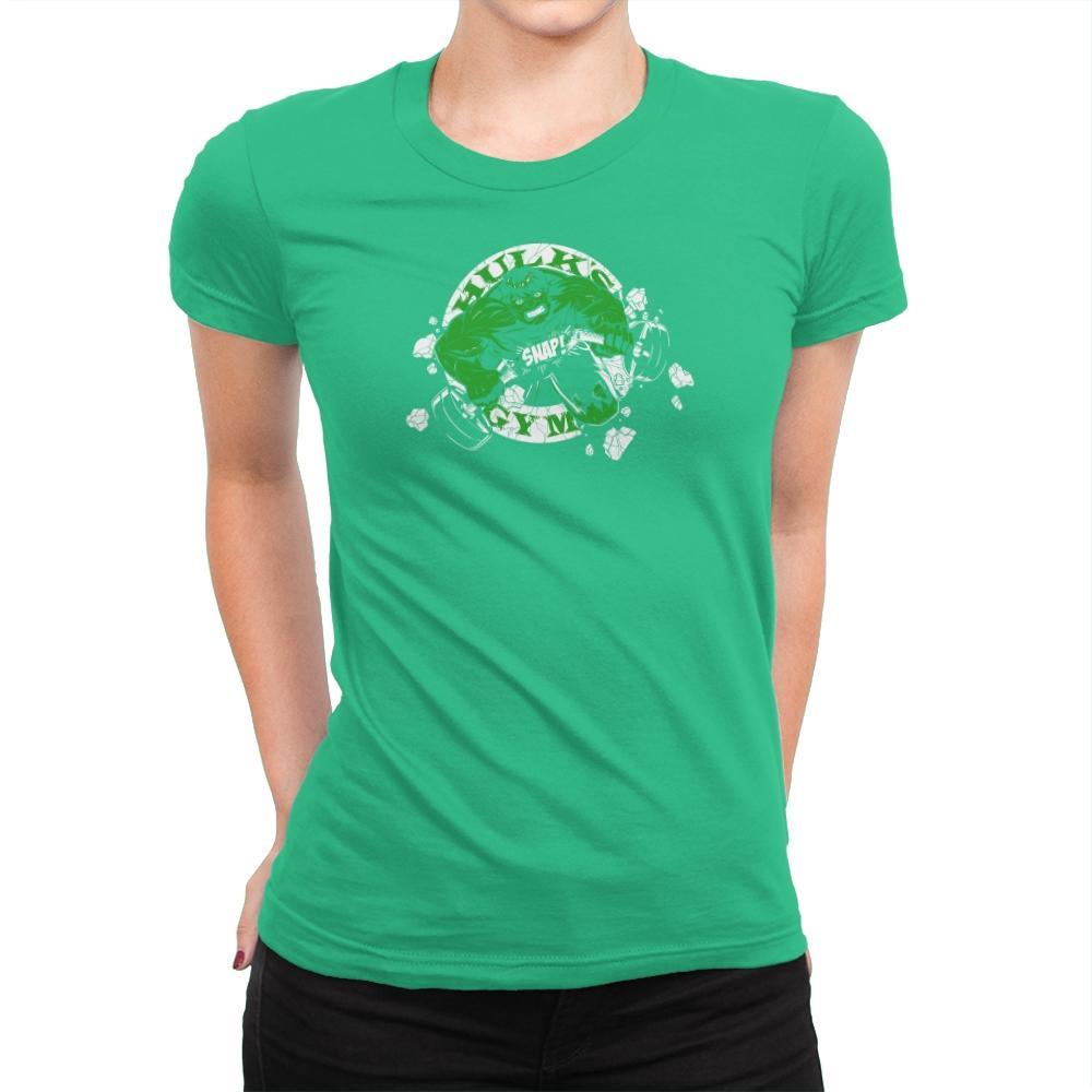 Hulk's Gym Exclusive - Womens Premium T-Shirts RIPT Apparel Small / Kelly Green