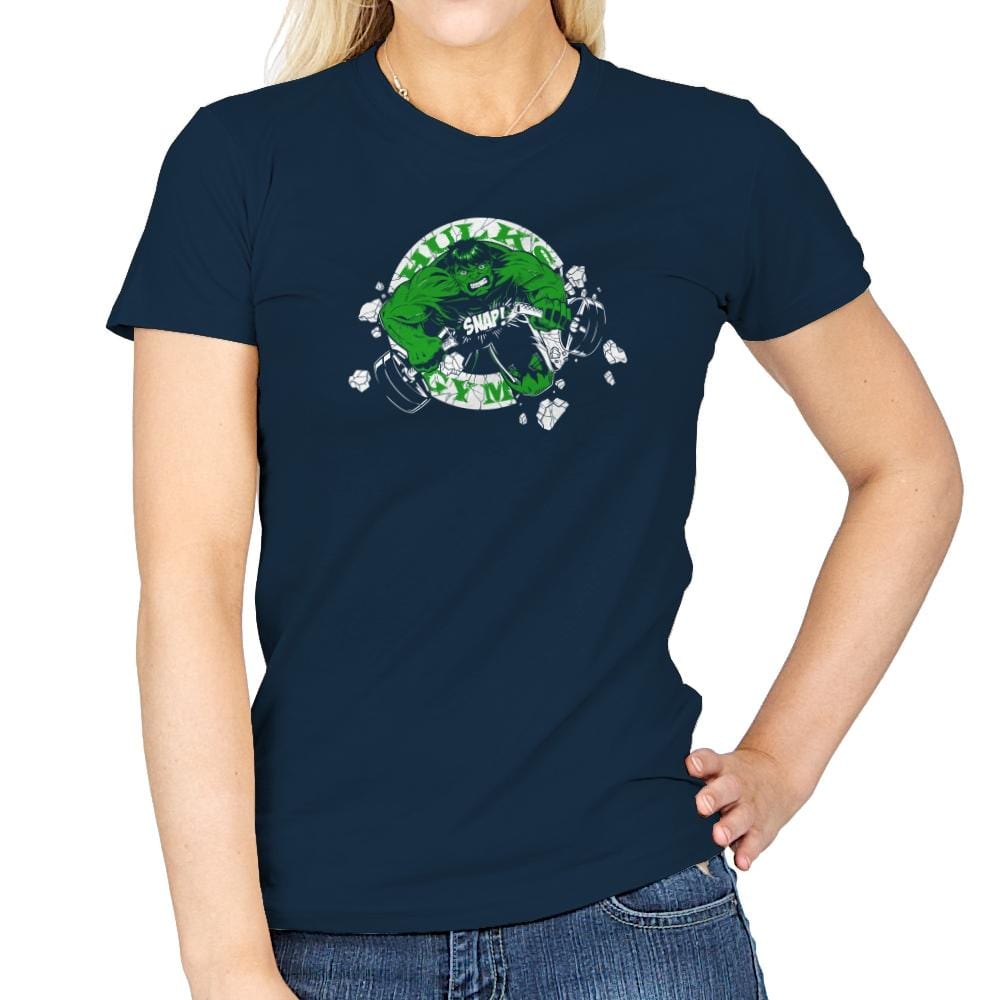 Hulk's Gym Exclusive - Womens T-Shirts RIPT Apparel Small / Navy