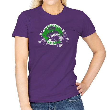 Hulk's Gym Exclusive - Womens T-Shirts RIPT Apparel Small / Purple