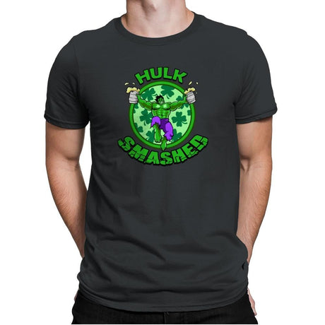 Hulk Smashed Exclusive - St Paddys Day - Mens Premium T-Shirts RIPT Apparel Small / Heavy Metal