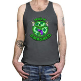 Hulk Smashed Exclusive - St Paddys Day - Tanktop Tanktop RIPT Apparel X-Small / Asphalt