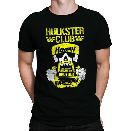 HULKSTER CLUB Exclusive - Mens Premium T-Shirts RIPT Apparel Small / Black