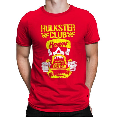 HULKSTER CLUB Exclusive - Mens Premium T-Shirts RIPT Apparel Small / Red
