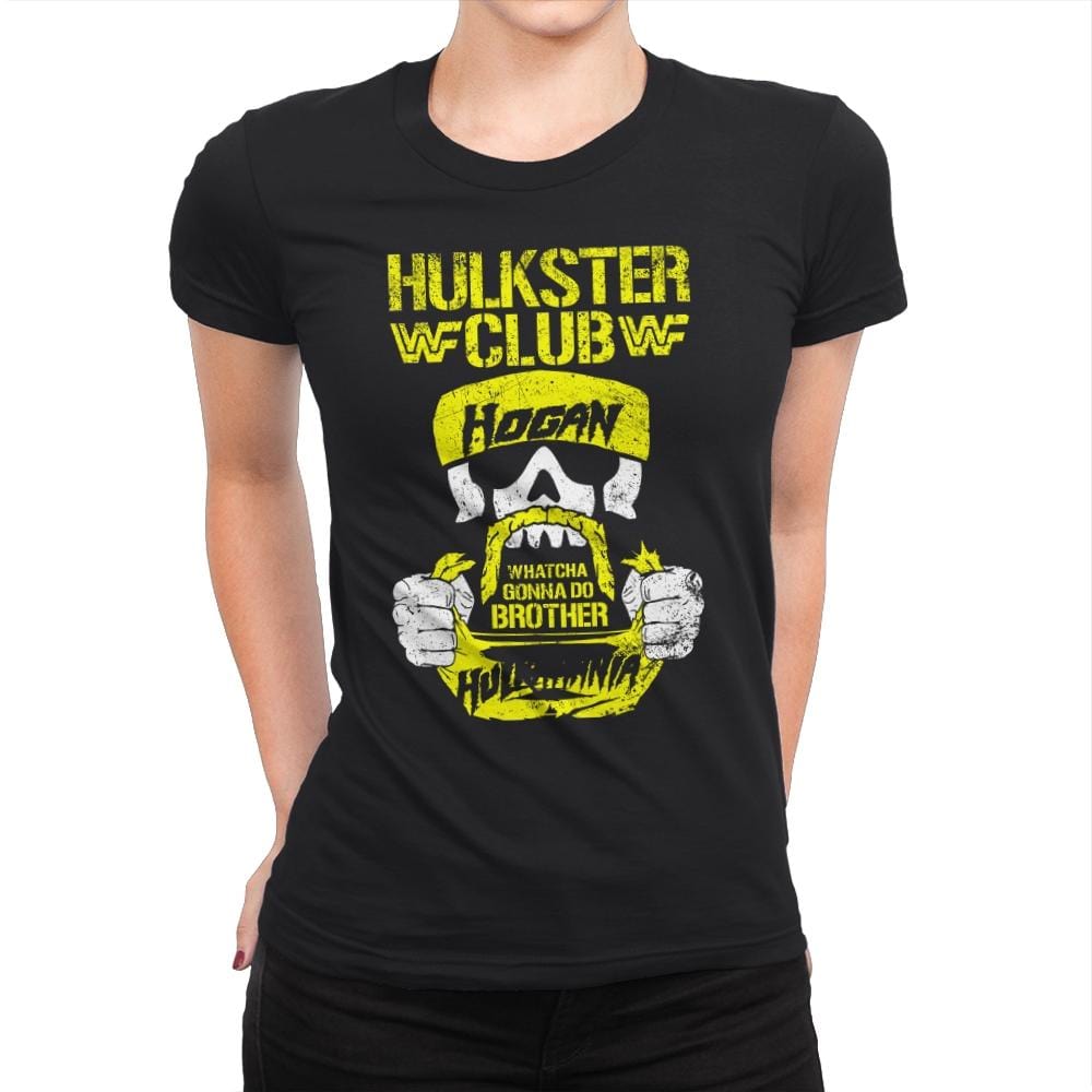 HULKSTER CLUB Exclusive - Womens Premium T-Shirts RIPT Apparel Small / Black