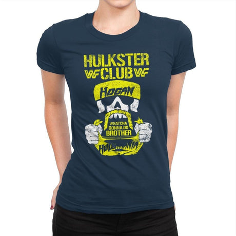 HULKSTER CLUB Exclusive - Womens Premium T-Shirts RIPT Apparel Small / Midnight Navy