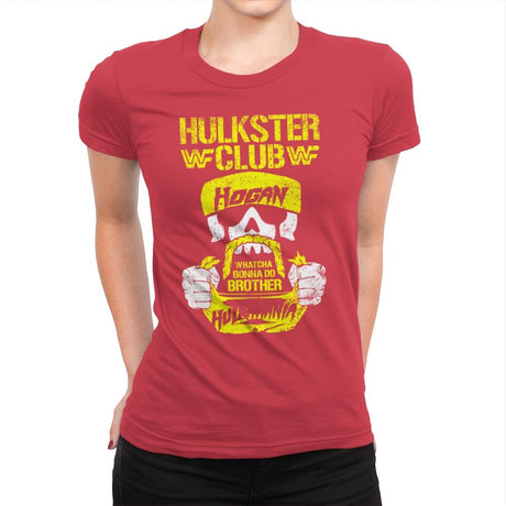 HULKSTER CLUB Exclusive - Womens Premium T-Shirts RIPT Apparel Small / Red