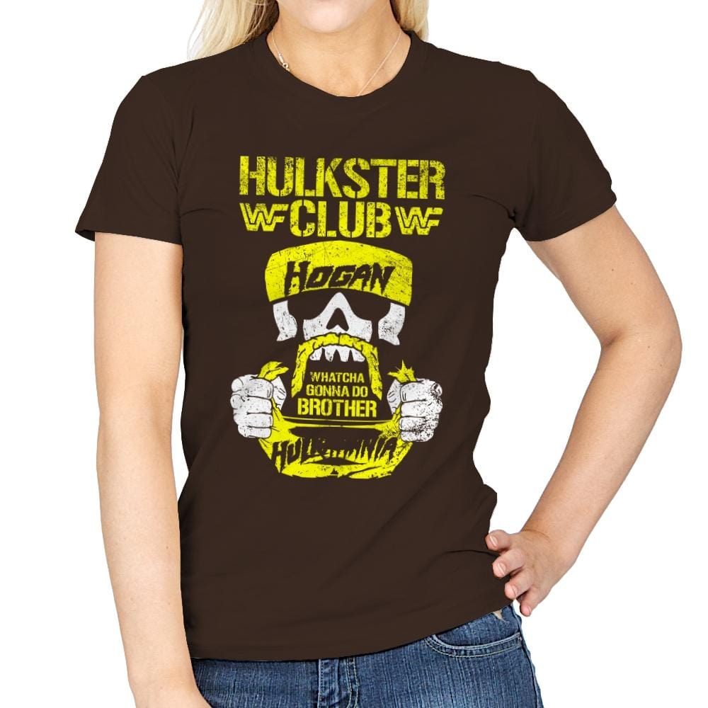 HULKSTER CLUB Exclusive - Womens T-Shirts RIPT Apparel Small / Dark Chocolate