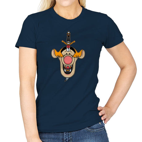 Hundred Acre Dagger - Womens T-Shirts RIPT Apparel Small / Navy