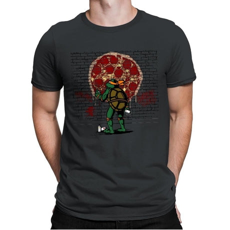 Hungry Graffiti - Mens Premium T-Shirts RIPT Apparel Small / Heavy Metal