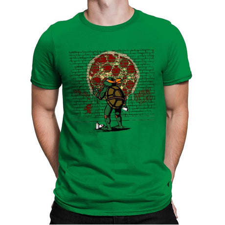 Hungry Graffiti - Mens Premium T-Shirts RIPT Apparel Small / Kelly