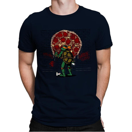 Hungry Graffiti - Mens Premium T-Shirts RIPT Apparel Small / Midnight Navy