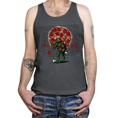 Hungry Graffiti - Tanktop Tanktop RIPT Apparel X-Small / Asphalt