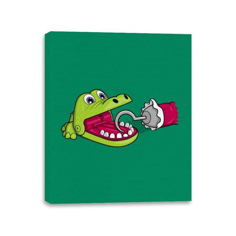 Hungry Hungry Gator - Canvas Wraps Canvas Wraps RIPT Apparel 11x14 / Kelly