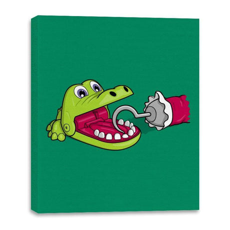 Hungry Hungry Gator - Canvas Wraps Canvas Wraps RIPT Apparel 16x20 / Kelly