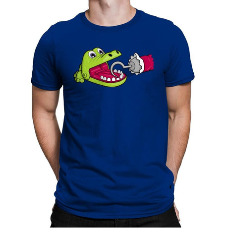 Hungry Hungry Gator - Mens Premium T-Shirts RIPT Apparel Small / Royal