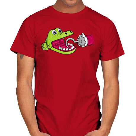 Hungry Hungry Gator - Mens T-Shirts RIPT Apparel Small / Red