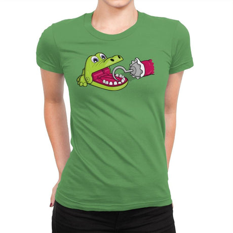 Hungry Hungry Gator - Womens Premium T-Shirts RIPT Apparel Small / Kelly