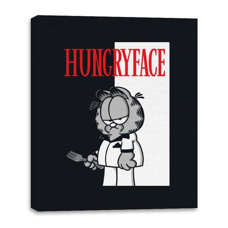 Hungryface - Canvas Wraps Canvas Wraps RIPT Apparel 16x20 / Black