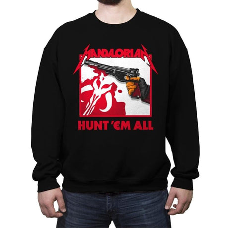 Hunt 'Em All - Crew Neck Sweatshirt Crew Neck Sweatshirt RIPT Apparel Small / 151515