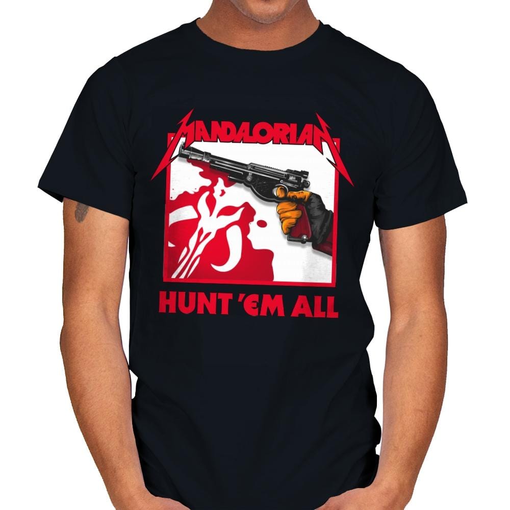 Hunt 'Em All - Mens T-Shirts RIPT Apparel Small / 151515