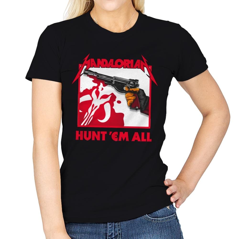 Hunt 'Em All - Womens T-Shirts RIPT Apparel Small / 151515