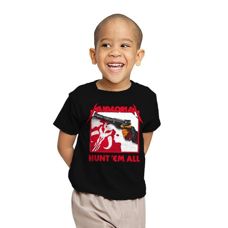 Hunt 'Em All - Youth T-Shirts RIPT Apparel X-small / 151515