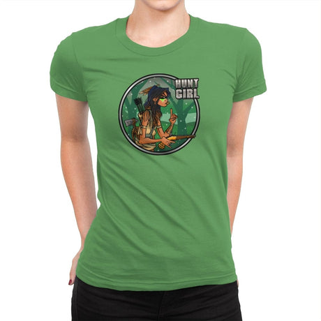 Hunt Girl - Womens Premium T-Shirts RIPT Apparel Small / Kelly
