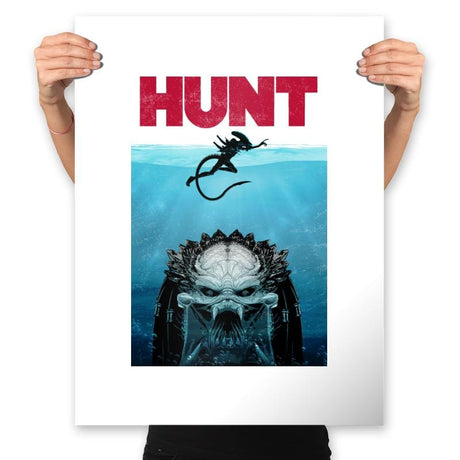 Hunt - Prints Posters RIPT Apparel 18x24 / White