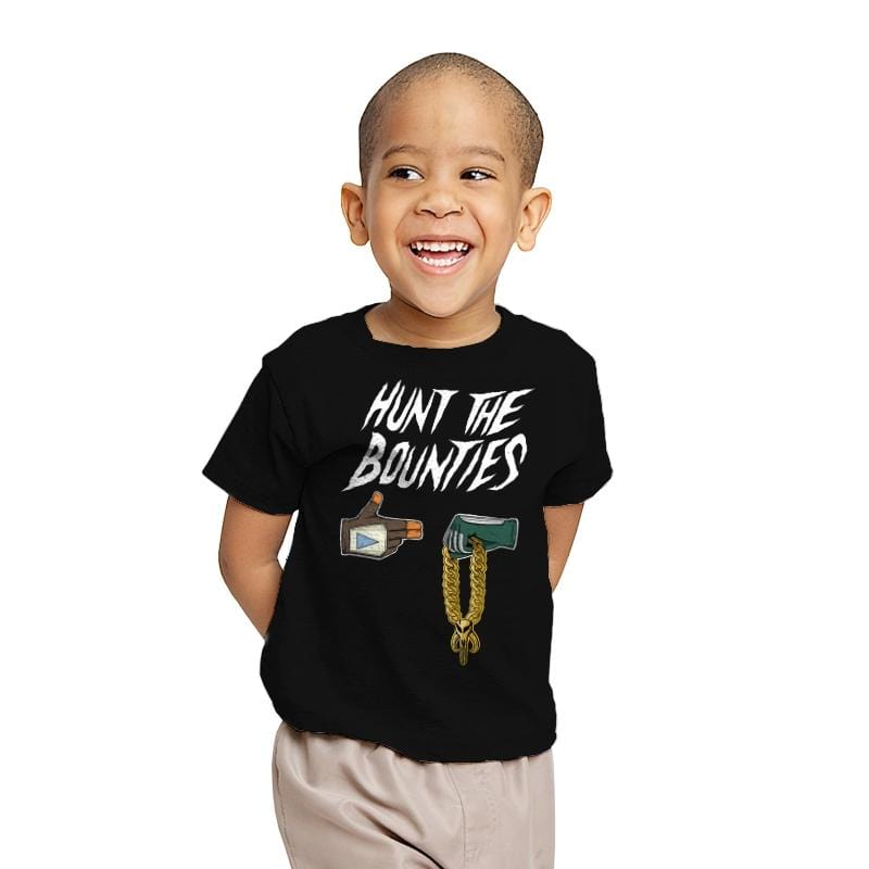 Hunt the Bounties - Youth T-Shirts RIPT Apparel X-small / Black