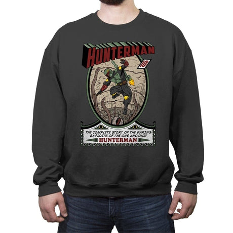 Hunter Man - Crew Neck Sweatshirt Crew Neck Sweatshirt RIPT Apparel Small / Charcoal